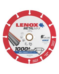 LENOX Metal Max Diamond Cutoff Wheel 6" x 5/8"