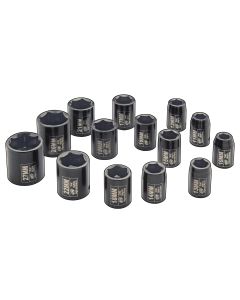 14 Piece 1/2" Drive Metric Impact Socket Set