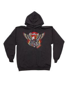 Edelbrock Crate Eagle Pullover Hoodie Sweatshirt, Small