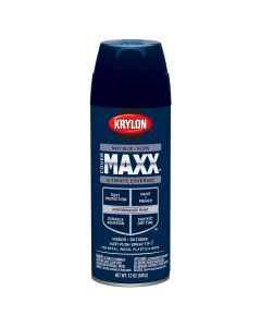 Krylon Covermaxx Paint+Primer; Gloss Navy Blue; 12 oz. Aerosol
