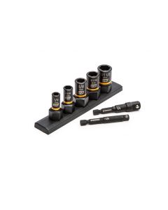 7 Pc. 1/4" & 3/8" Drive SAE Bolt Biter? Impact Extraction Socket Set