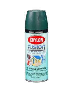 Krylon Fusion for Plastic; Satin Hunter Green; 12 oz. Aerosol