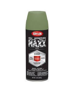 Krylon Supermaxx Paint+Primer; Satin Fern; 12 oz. Aerosol