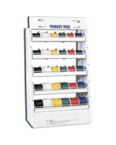 Primary Wire Center Display, 30 Spools, 6 Colors of 10, 12, 14, 16 and 18 Gauge