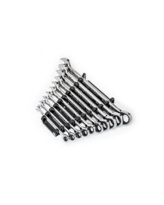 10 Pc 90T 12 PT SAE Combi Ratchet Wrench Set