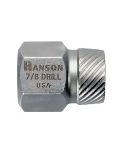 Multi-Spline Extractor, 7/8", Left Hand Spiral Threads, 1" Hex Head, for Studs, Bolts, Bulk