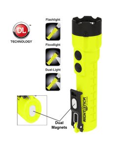 Bayco X-Series Intrinsically Safe Dual-Light Flashlight w/ Dual Magnets