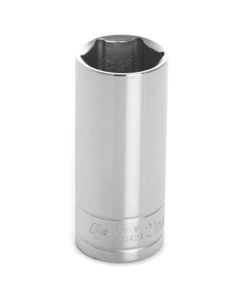 Chrome Socket, 3/8" Drive, 21mm, 6 Point, Deep