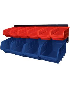 10 bin wall mount storage rk