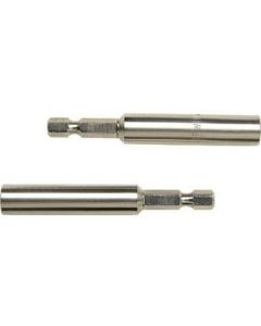 Magnetic Insert Bit Holder, for 1/4" Hex Bits, with C-Ring, 1/4" Hex Shank with Groove, 6" Long