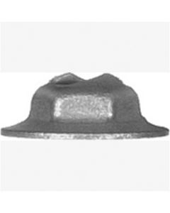 Thread Cutting Nuts 17/32" Flange Zinc Finish, Screw size: 1/8" stud, 5/16" hex, Quantity: 100