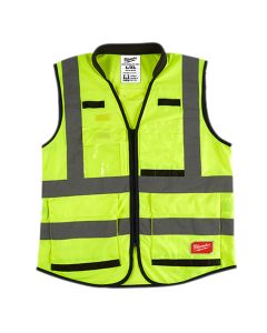 Milwaukee Hi-Vis Yellow Performance Safety Vest, Size L/XL (CSA)