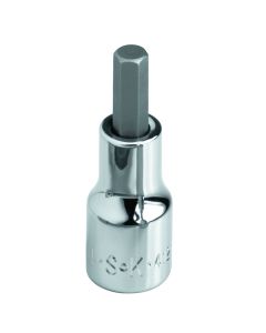 7/64" 1/4" Drive Hex Chrome Bit Socket