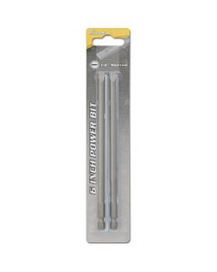 Screwdriver Power Bits, 6 #2 Slotted Bit 2 Piece, Forged Bit For Better Fit And Longer Life
