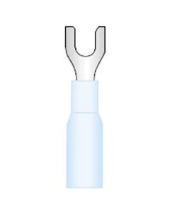 #6 Terminal Spade Blue Insulated Vinyl (16-14) (100/Bag)