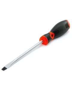 Slotted Screwdriver, 3/8 in. Tip, with 8 in. Shaft, Clear Handle