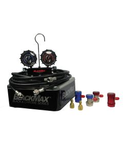 Black Max Series Dual R134a and R1234YF Manifold Gauge Set