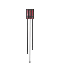 3PC Long & Heavy Curved Pry Bar Set [48/58/44]