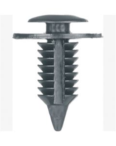 Door Trim Panel Retainers, Black Nylon, Size: 9/32" (7.1mm), Stem: 3/4", Head: 3/4", Qty: 100