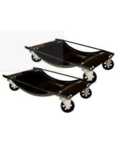 Car Dolly Set, 2 Piece, 1000 lb Capacity, Fits up to 14" Wide Tires, 3-1/2" Swivel Steel Casters