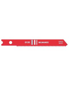 Milwaukee 2-3/4 in. Metal Cutting Jig Saw Blades, 18 TPI, High Speed Steel, U-Shank, (5-Pack)