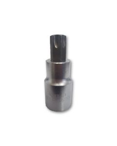 VIM Tools T55 Torx Bit, Satin Chrome 1/2 Sqaure Drive bit holder
