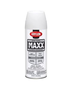 Krylon Covermaxx Paint+Primer; Gloss White; 12 oz. Aerosol