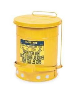 Oil Waste Can, Six Gallon, Yellow