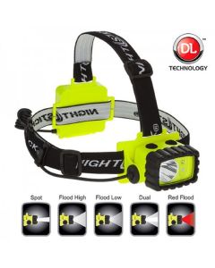 Bayco Nightstick CREE LED Headl Amp with White and Red LED's w/ Hi-viz Green Base