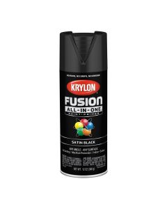 Krylon Fusion All-In-One Paint + Primer, Satin Black