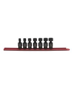 7 Piece 3/8" Drive 6 Point SAE Pinless Universal Impact Sockets