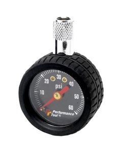 TIRE PRESSURE GAUGE-BLACK-DIAL