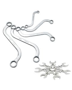 Sunex 14-piece 1/2 in. Jumbo Crowfoot w/ 5-Piece Double Box End Wrench Set