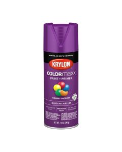 Krylon COLORmaxx Paint + Primer, Gloss Rich Plum