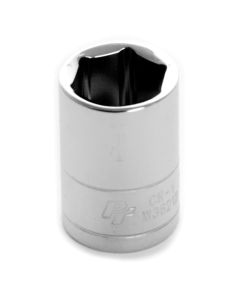 Chrome Socket, 1/4" Drive, 12mm, 6 Point, Shallow