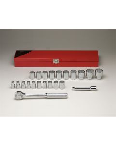 1/2"Dr 12PtStdMMSkt Bx Set 22P
