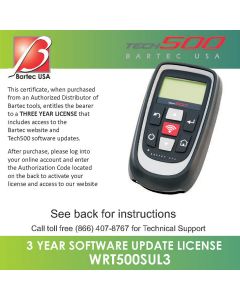 3 Year Software Certificate For The Tech500