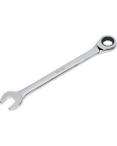 Combination Ratcheting Wrench, 19mm Ratcheting Box End and Standard Open End