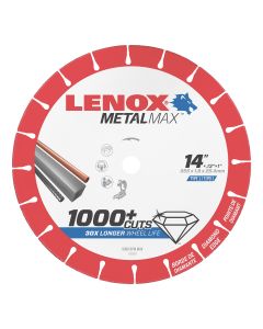 LENOX Metal Max Chop Saw Diamond Cutoff Wheel 14 in. x 1 in.