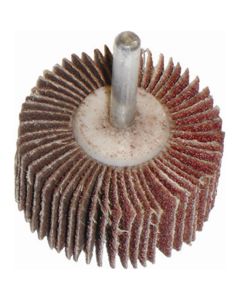 Flap Wheel 2" x 1" x 1/4" - 40 Grit, Abrasive Sandpaper