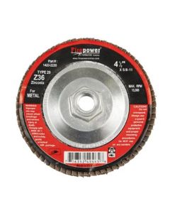 FLAP DISC,ZIRCONIA,4 1/2" X
