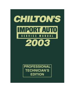 1999 - 2003 Import Service Manual