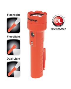 Bayco Rechargeable LED Dual-Light Flashlight with Dual Magnets (Red)
