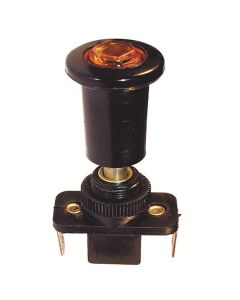 Green Illum Push-Pull Switch 15A 12V S.P.S.T. 1 Pc