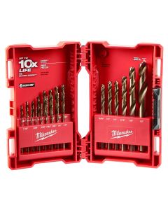 23-Piece RED HELIX Cobalt Drill Bit Set