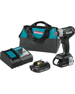 Makita 18V LXT Li-Ion 2.0 Ah Sub-Compact Brushless Cordless 3/8 in. Square Drive Impact Wrench Kit