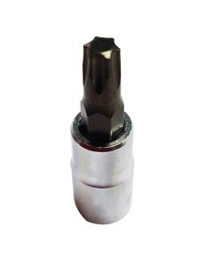 VIM Tools 15 Torx Bit, Satin Chrome, 1/4 Square Drive Bit Holder