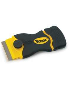 Mini Single Edge Razor Blade Scraper, TPR Comfort Grip Handle, with One Extra Heavy Duty Blade