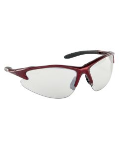 DB2 Safe Glasses w/ Red Frame and Indoor/Outdoor Lens in Polybag