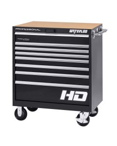 36 in. Professional HD Series 8-Drawer Cabinet in Black Finish